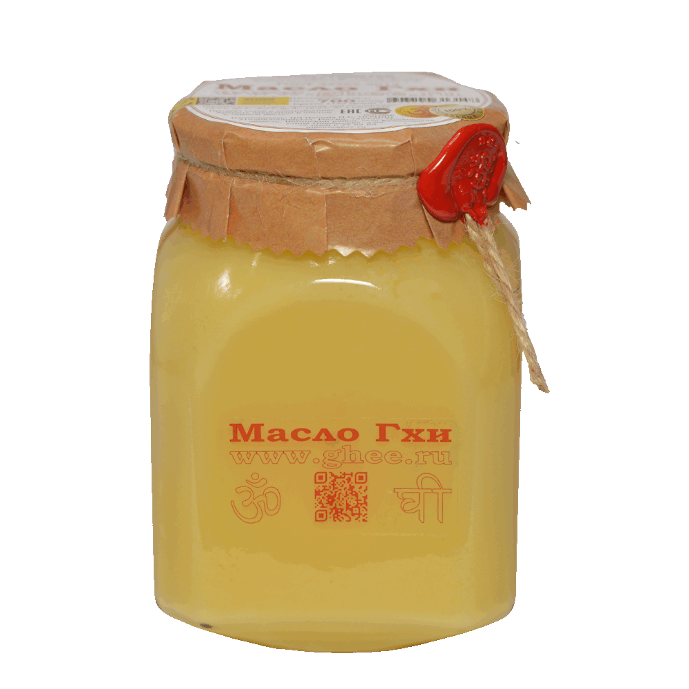 Масло гхи 700 грамм натуральное в стеклянной банке